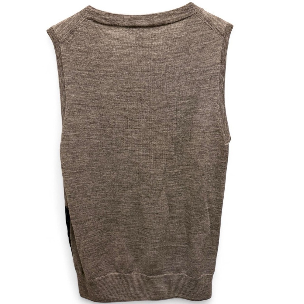 J. Crew Gray Tank Top with dark navy Lace Detail - Picture 5 of 5
